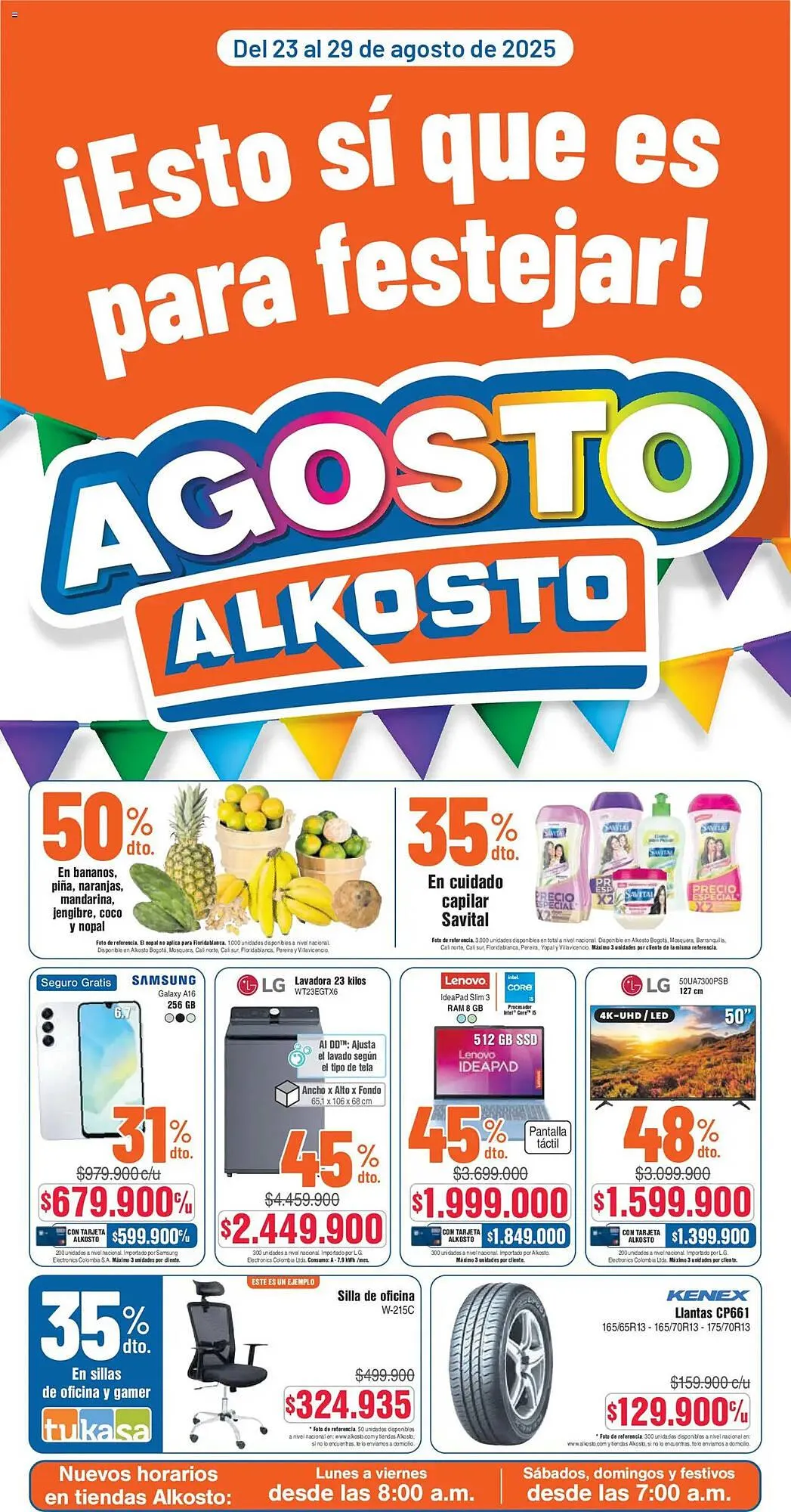 Catalogo de Catálogo Alkosto 23 de agosto al 1 de septiembre 2025 - Pag 1