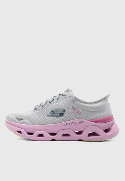 Tenis Running Gris-Rosa SKECHERS Glide Step - Altus New horizon
