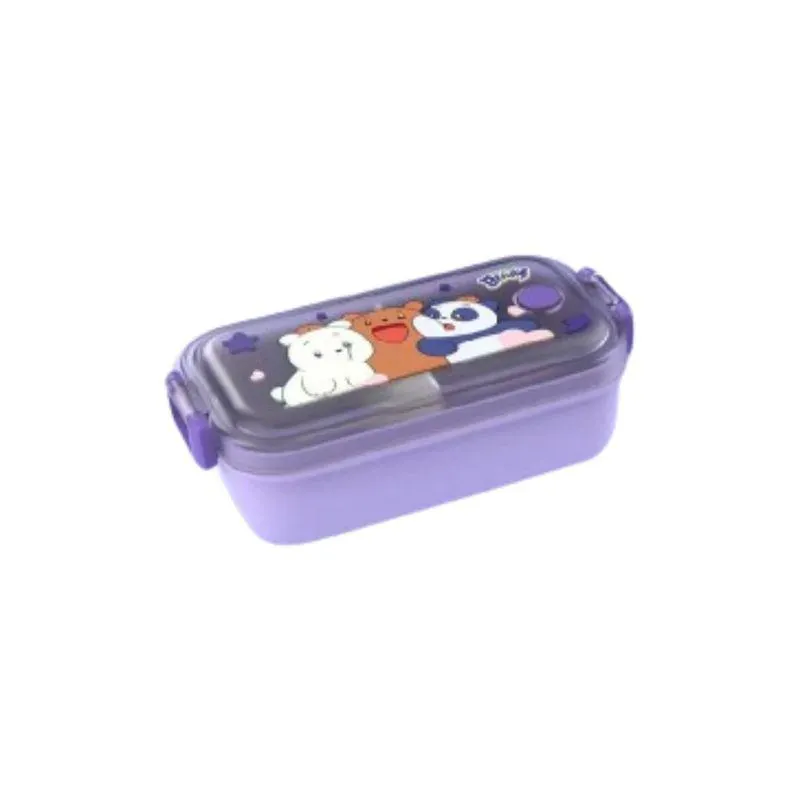 Recipiente para Alimentos Colección de Bebés Osos Escandalosos Caja Bento 450Ml Morado