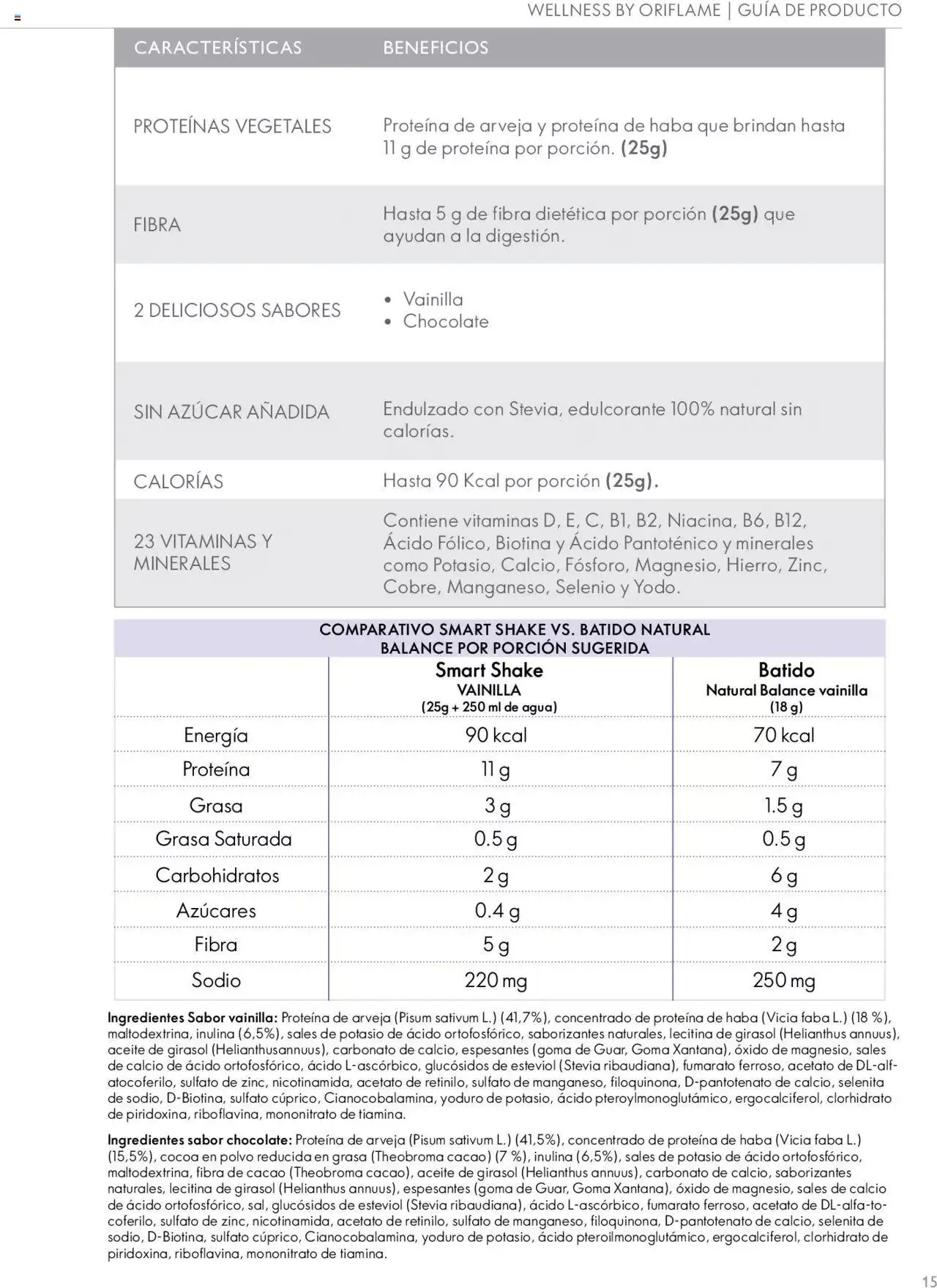 Catalogo de Oriflame - Guía de Producto Wellness 1 de junio al 31 de diciembre 2024 - Pag 15