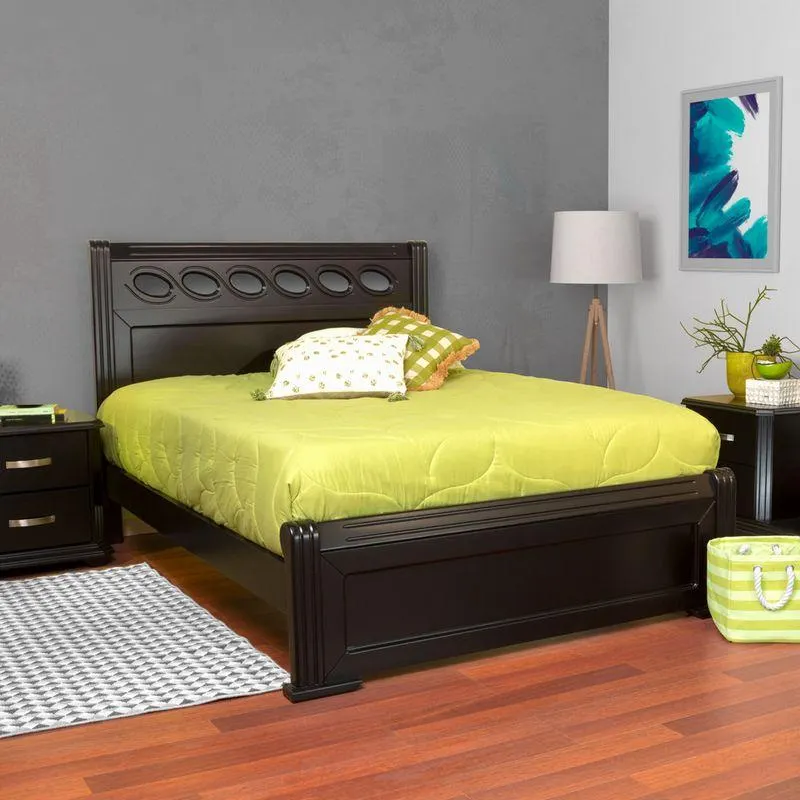 CAMA IBG CORAL 1.40 X 1.90 M NEGRO