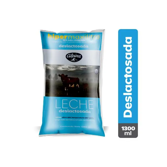 Leche Deslactosada Bolsa 1.3 l