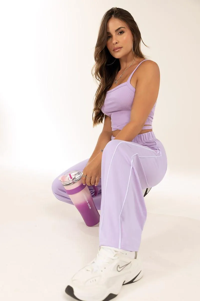 PANTALON BOTA AMPLIA lila