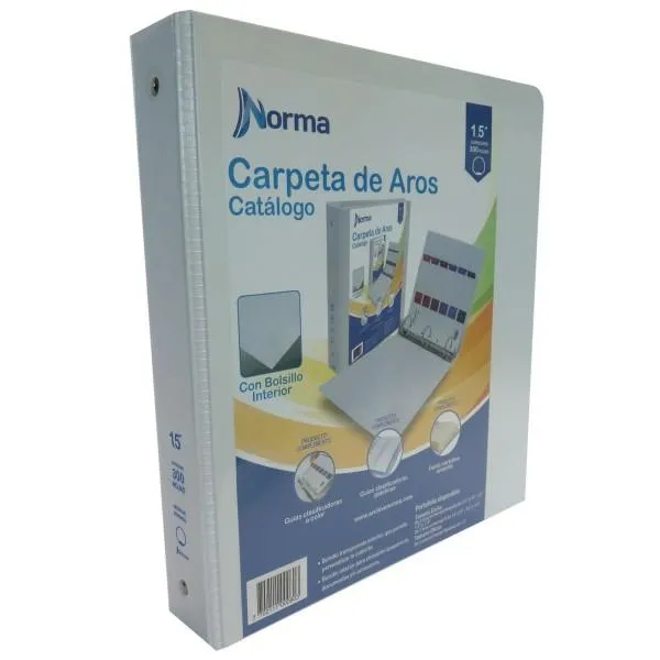 Folder Norma 105 Carpeta de Aros 1,5 Pulg R Carta
