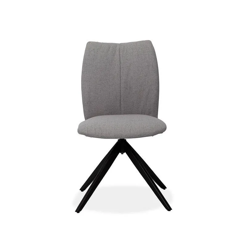 Silla De Comedor Aurora Tela Gris