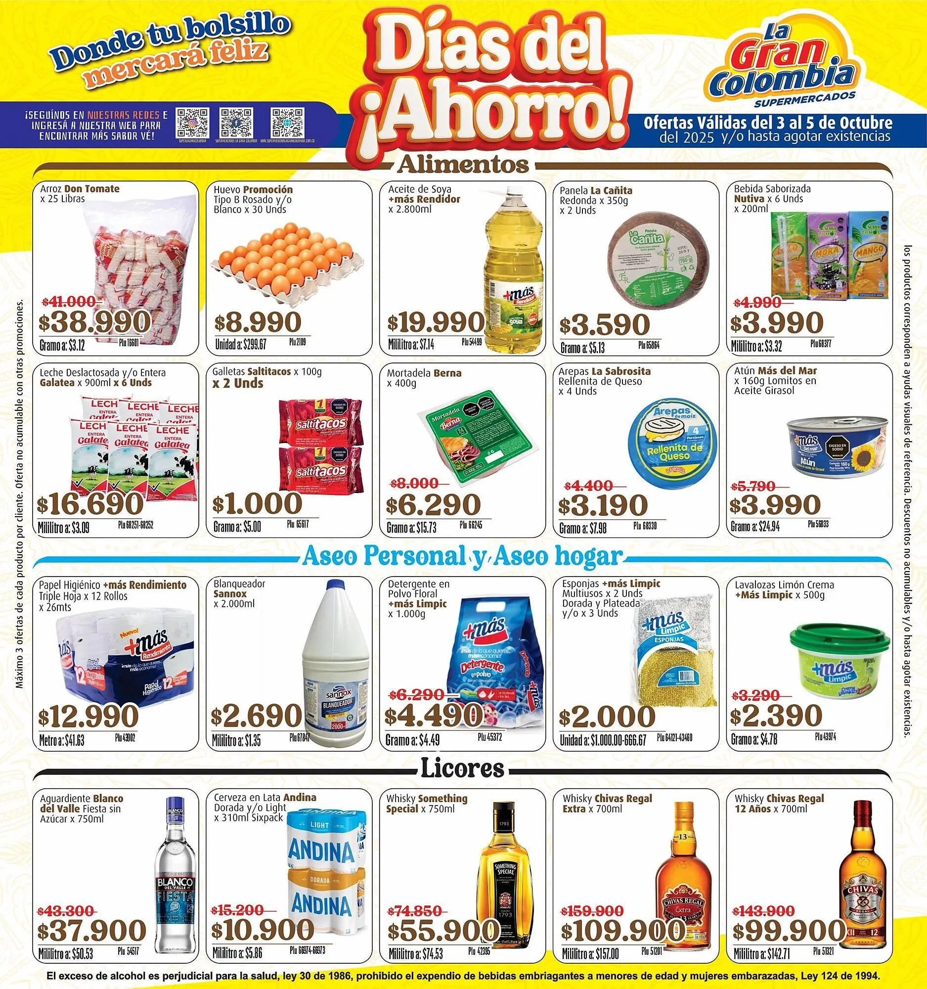 Catalogo de Catálogo La Gran Colombia 2 de octubre al 15 de octubre 2025 - Pag 1