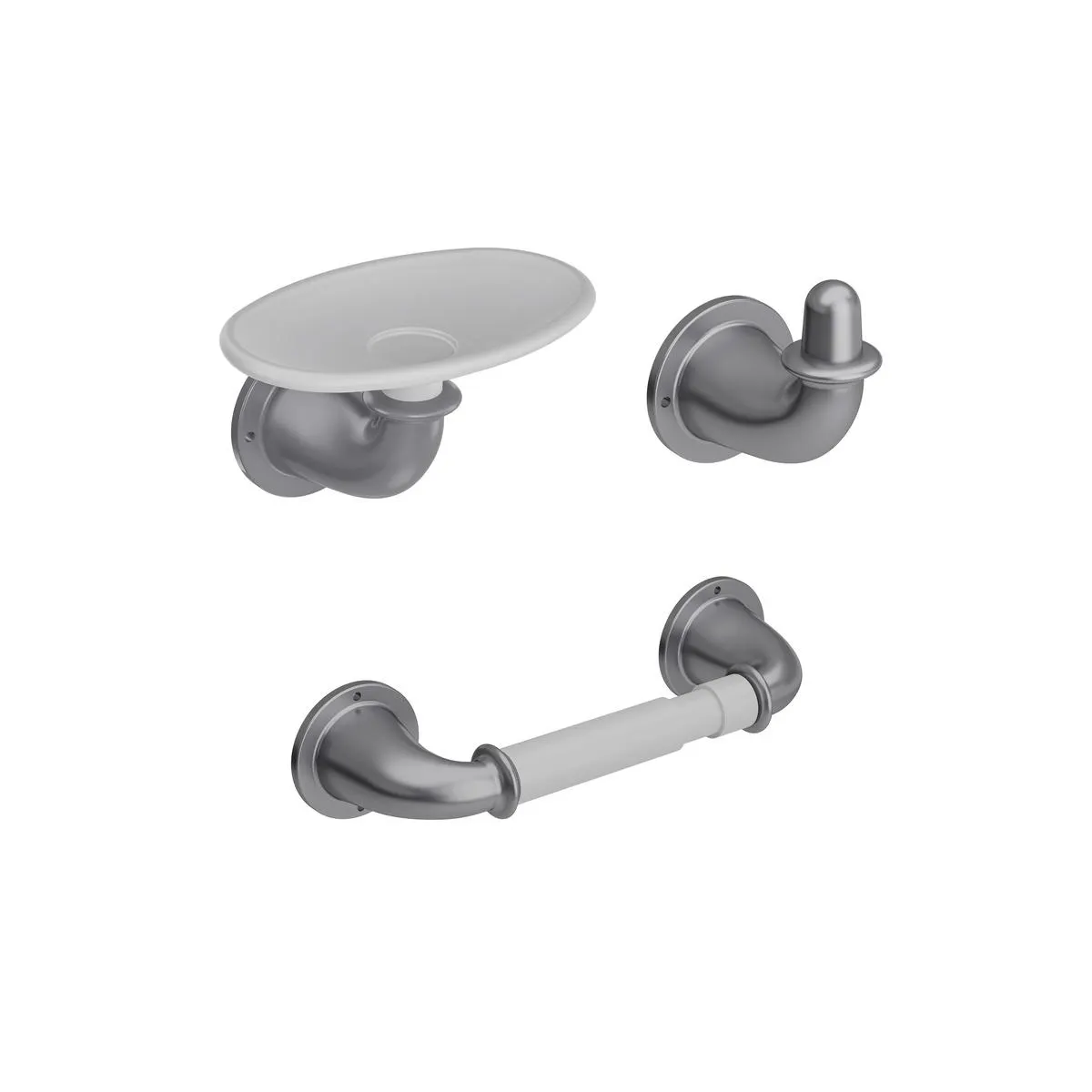 Kit por 3 Accesorios Valencia gris perlado