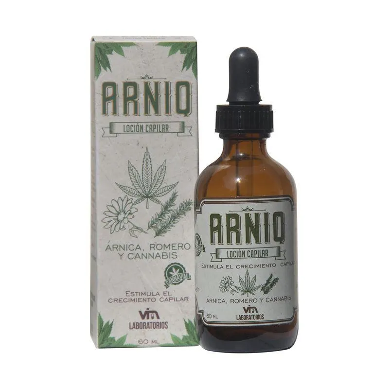 Arniq Locion Capilar Arnica Romero Y Cannabis Frasco X 60 Ml