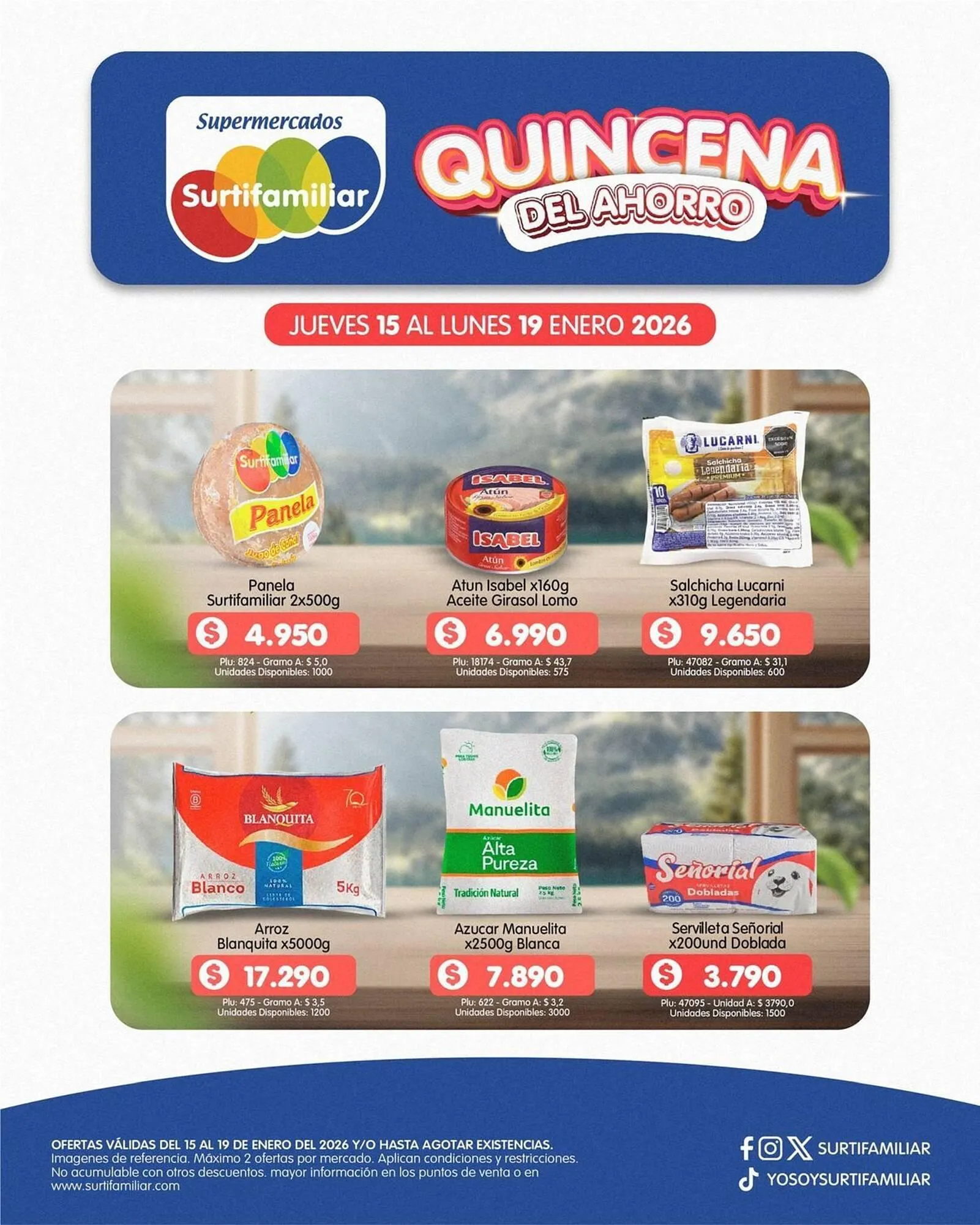 Catalogo de Catálogo Surtifamiliar 15 de enero al 19 de enero 2026 - Pag 1