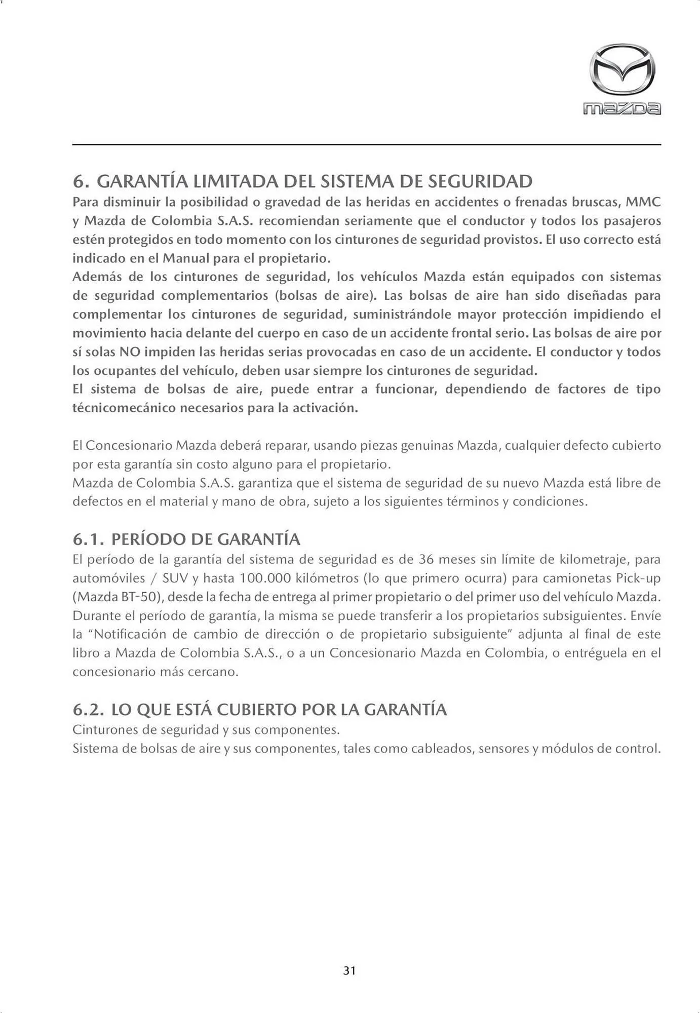 Catalogo de Catálogo Mazda 4 de octubre al 4 de octubre 2024 - Pag 33