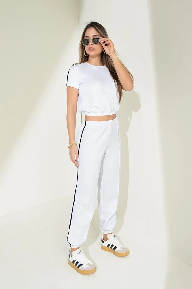 CONJUNTO X 2 CAMISETA-JOGGER Blanco