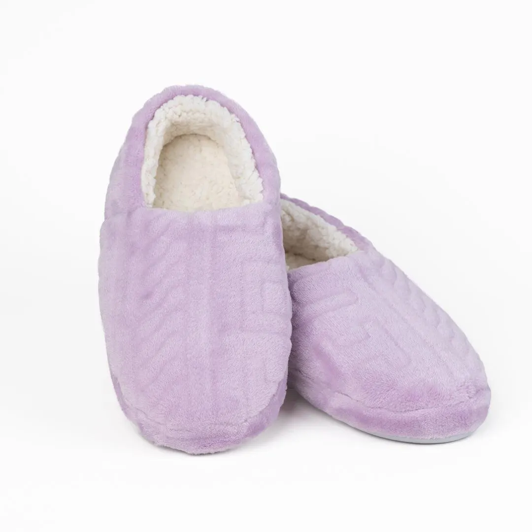 PANTUFLA MOCCA DAMA CH LILA