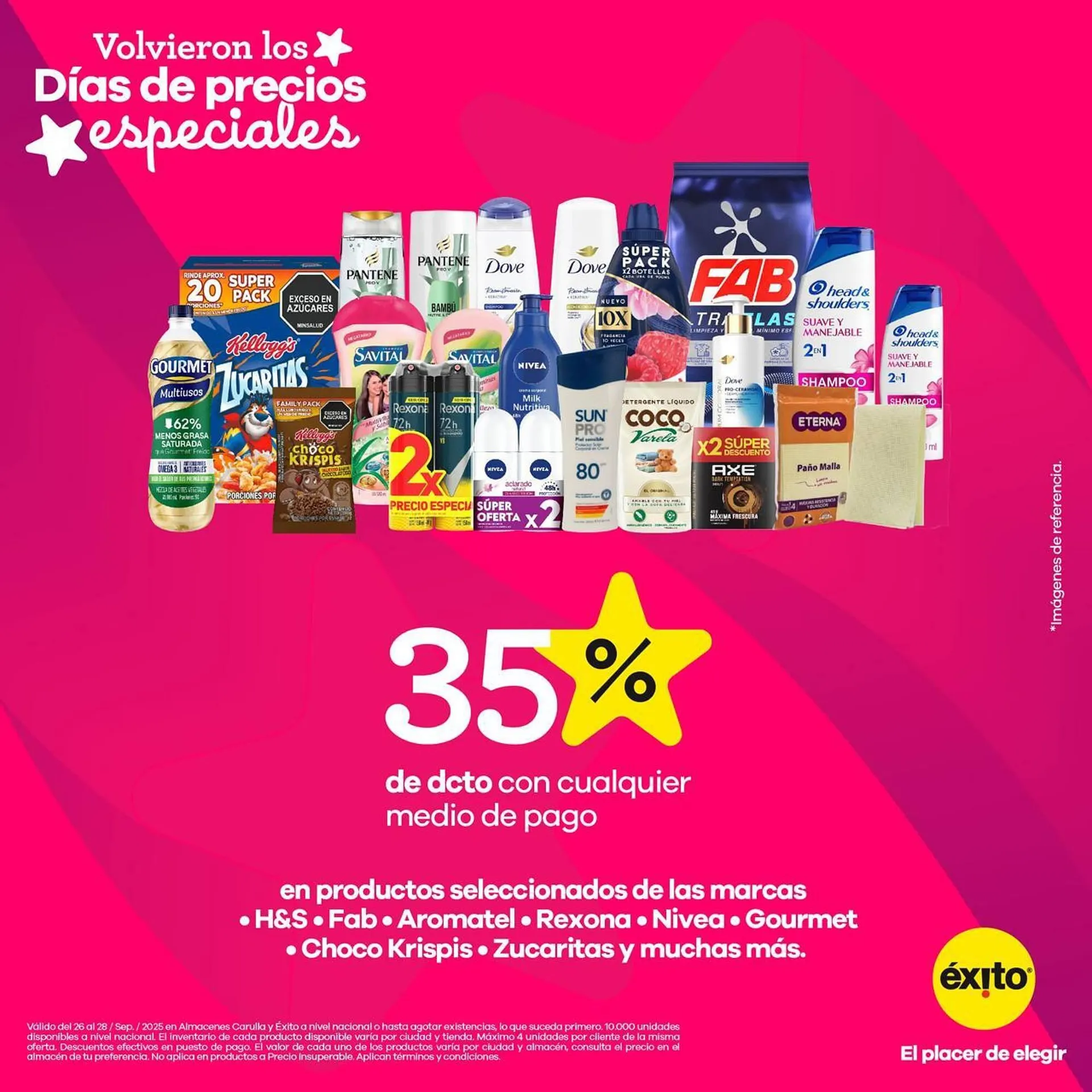 Catalogo de Catálogo Éxito 26 de septiembre al 28 de septiembre 2025 - Pag 1