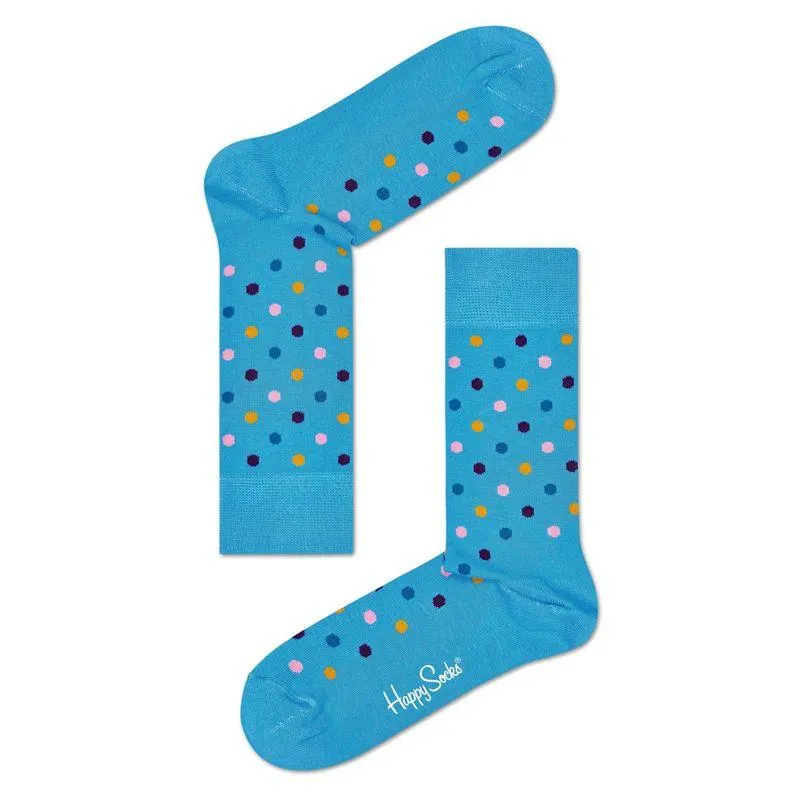 MEDIA CASUAL BLUE DOTS AZUL