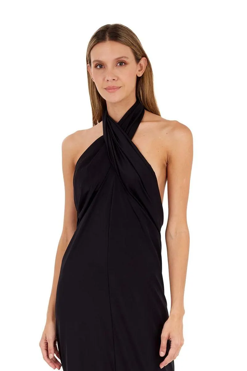 Vestido Largo Negro para mujer Tropico