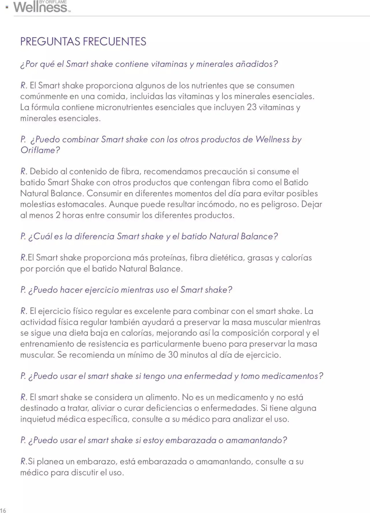 Catalogo de Oriflame - Guía de Producto Wellness 1 de junio al 31 de diciembre 2024 - Pag 16