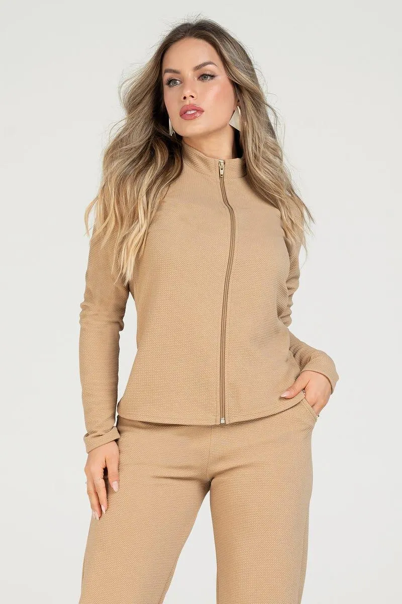 BUZO MANGA LARGA marron