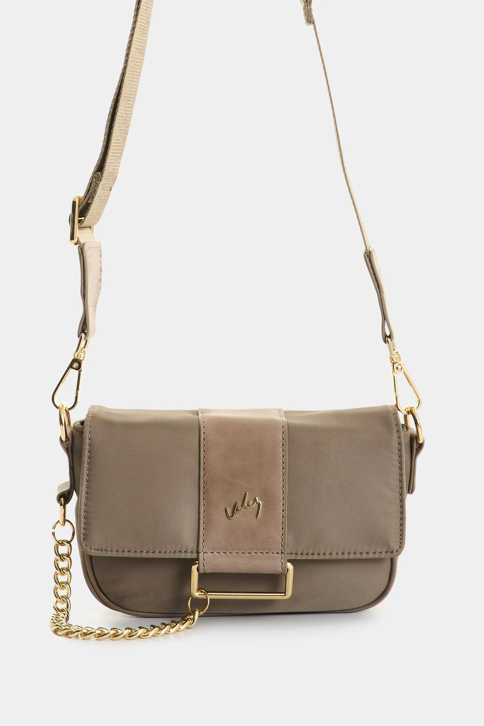 Manos libres en lona y cuero para mujer Nova