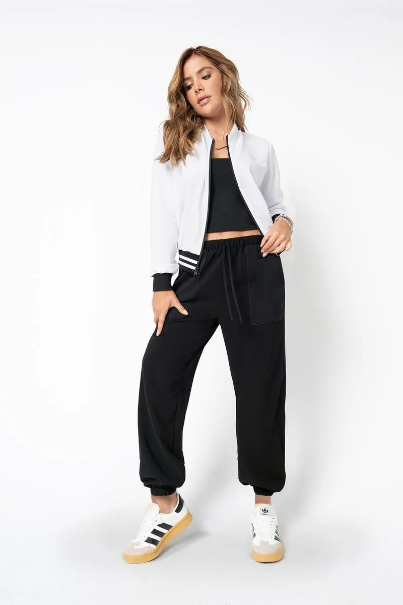 JOGGER BOTA TUBO Negro