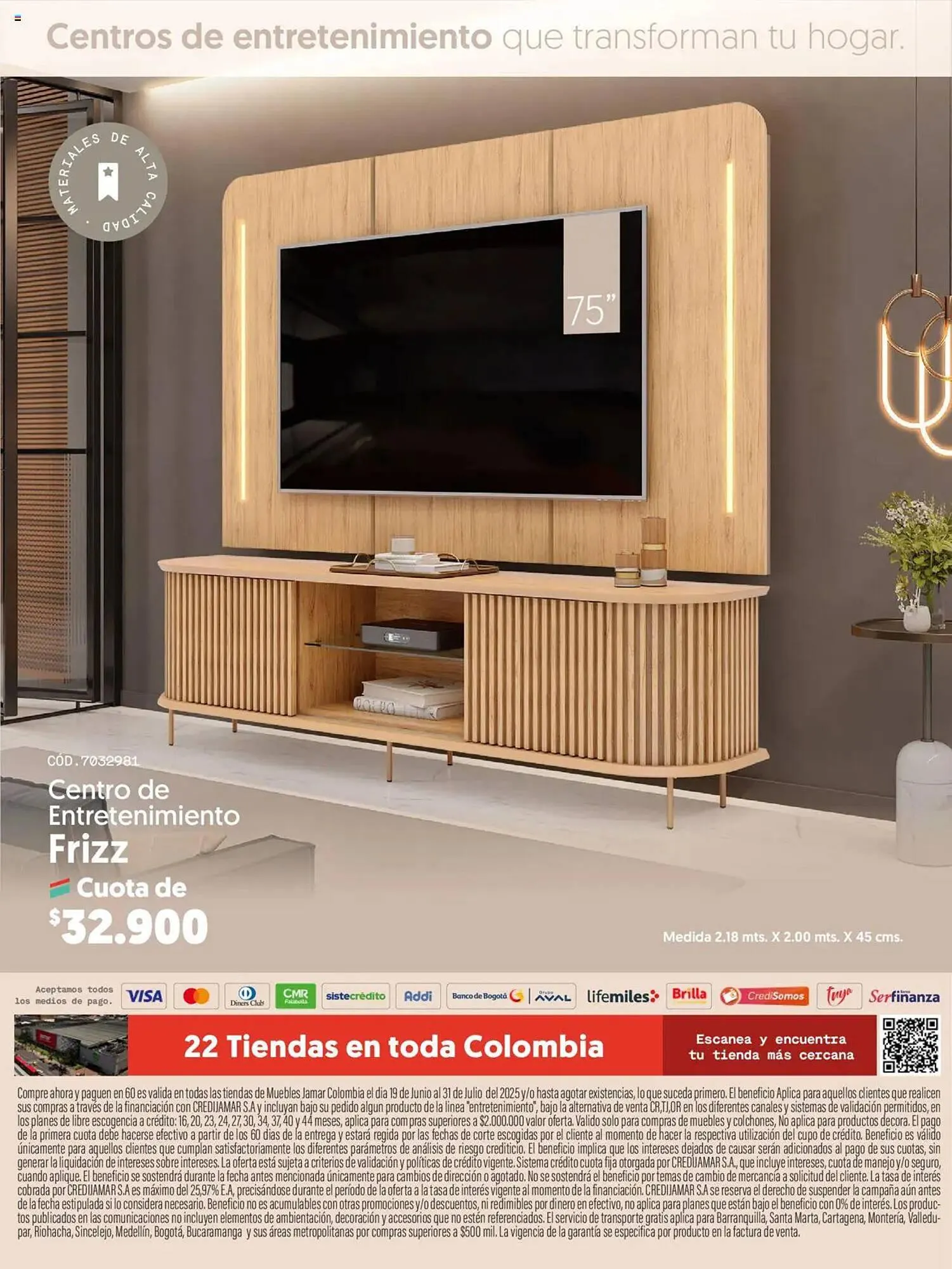 Catalogo de Catálogo Muebles Jamar 19 de junio al 31 de julio 2025 - Pag 13