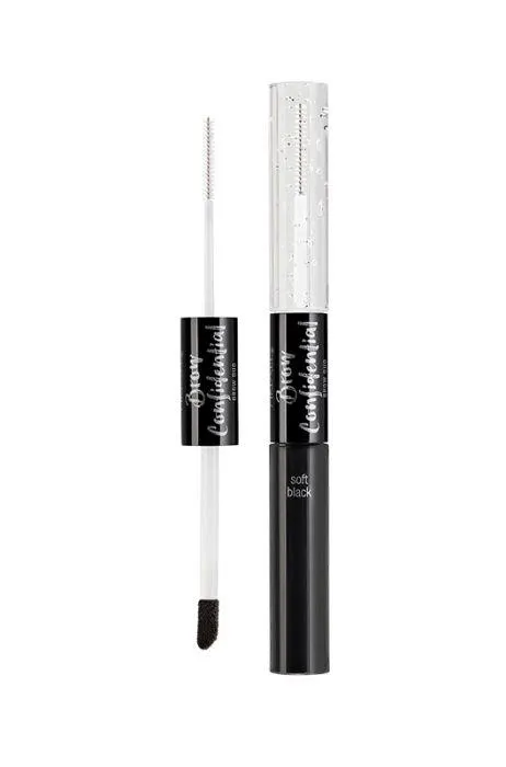 Maquillaje Para Cejas Ardell Confidential Dúo Soft Black 4.7g