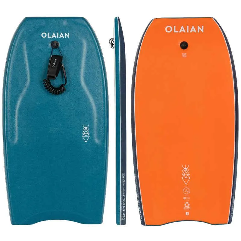 Bodyboard 500 Leash Azul Naranja