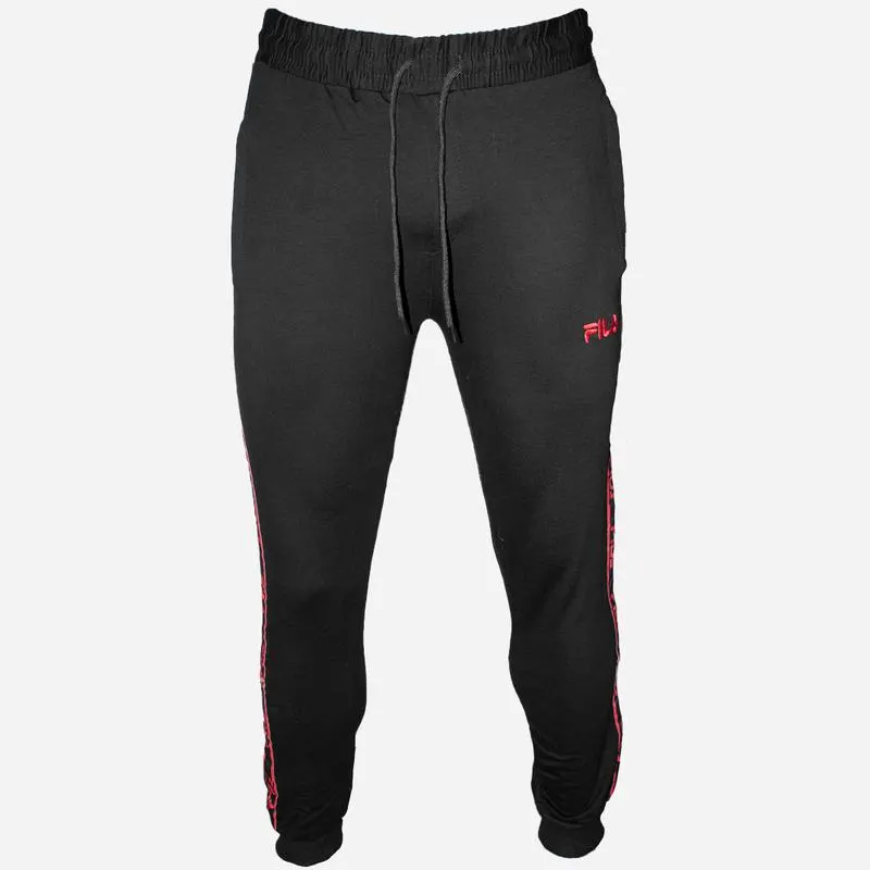 JOGGER FILA FST15 BLACK-RED HOMBRE