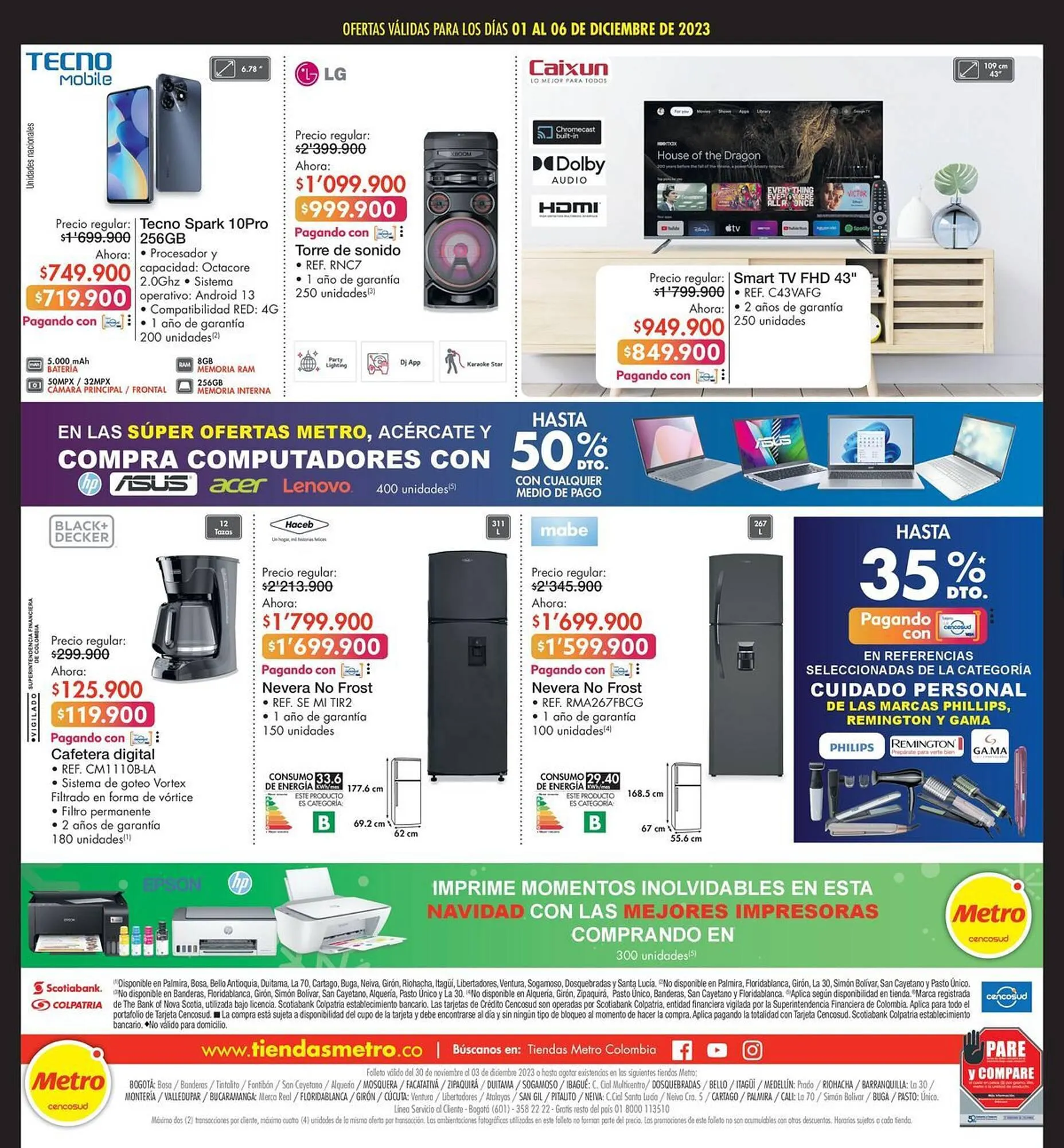 Catalogo de Catálogo Metro 30 de noviembre al 3 de diciembre 2023 - Pag 8