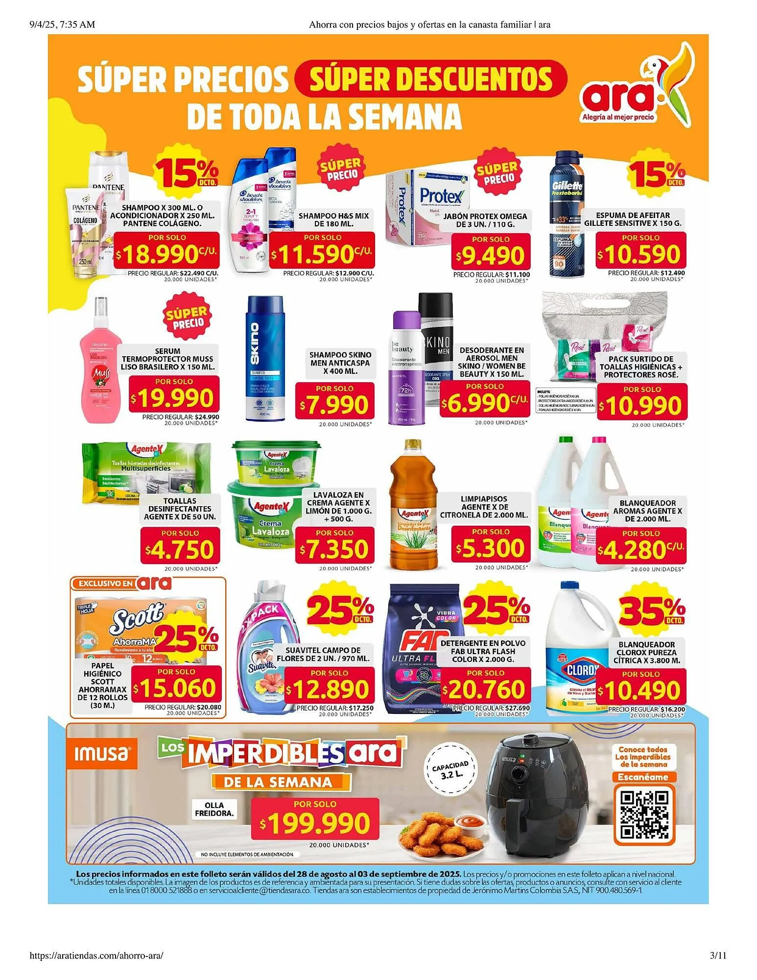 Catalogo de Catálogo Ara 4 de septiembre al 5 de septiembre 2025 - Pag 3
