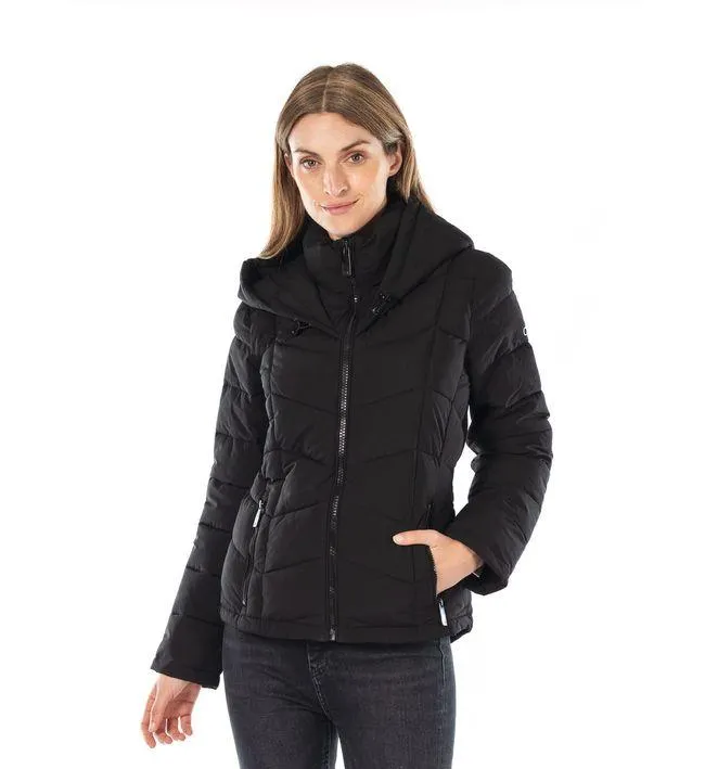 Chaqueta Manga Larga Con Cierre De Cremallera Y Bo Mujer Negro Calvin Klein