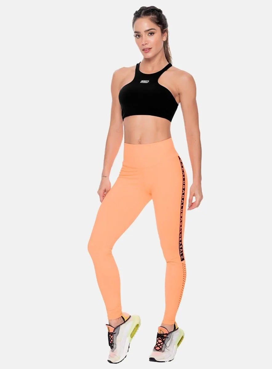 LEGGINS DEPORTIVO MUJER TELA SUPPLEX CON ESTAMPADO LATERALES TALLA ÚNICA