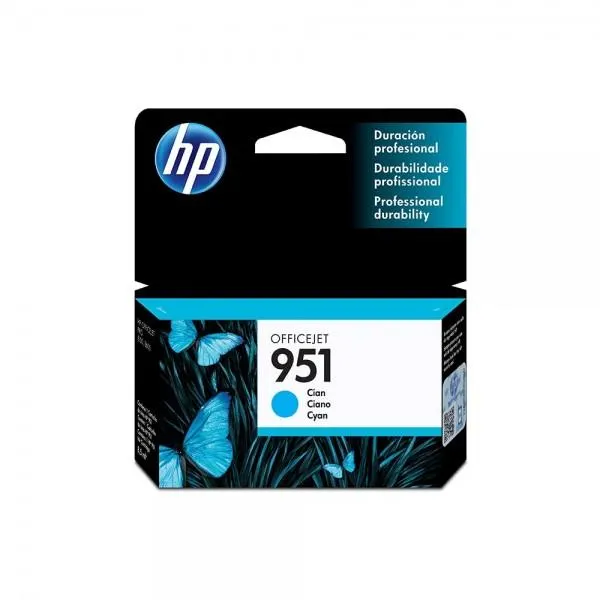 Cartucho de Tinta HP 951 Cian Original (CN050AL)