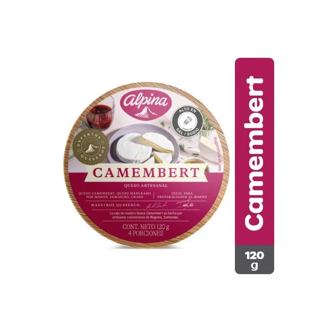 Queso Camembert Alpina Rueda 120 g
