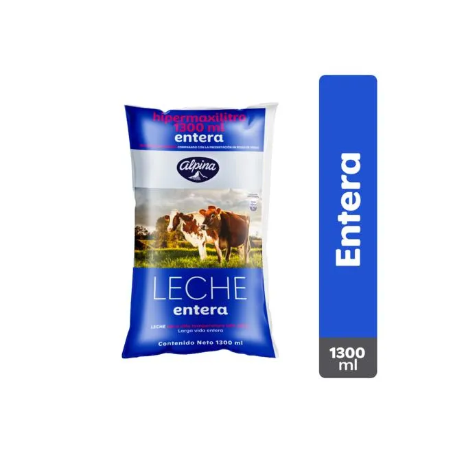 Leche Entera Bolsa 1.3 L