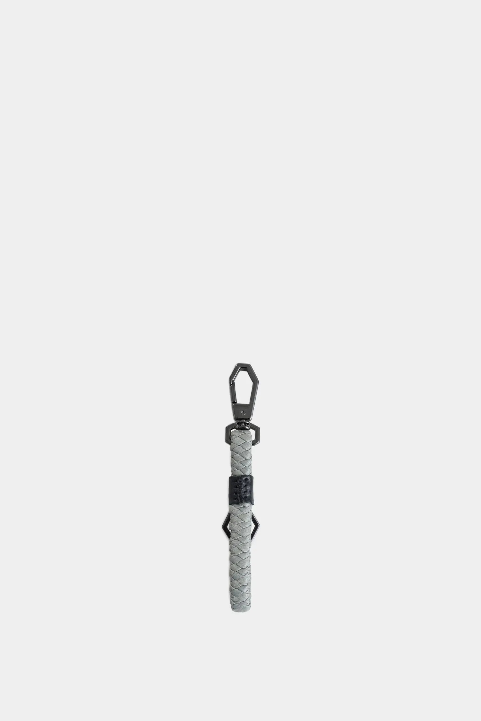 Llavero alava de cuero para hombre argollero hexágono