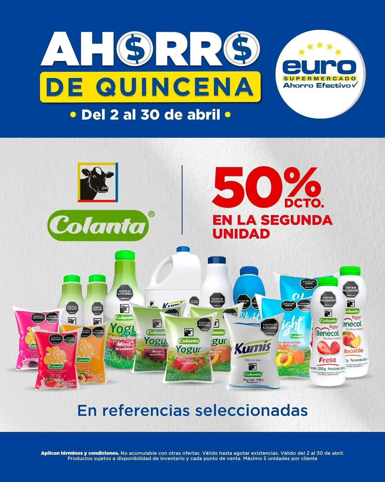 Catalogo de Catálogo Euro Supermercados 16 de abril al 30 de abril 2025 - Pag 1