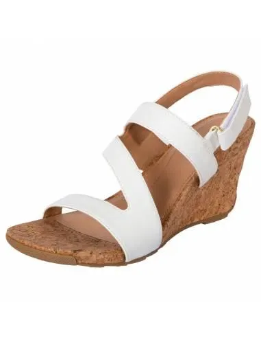 Sandallias Silvie con taco tipo cuña para mujer