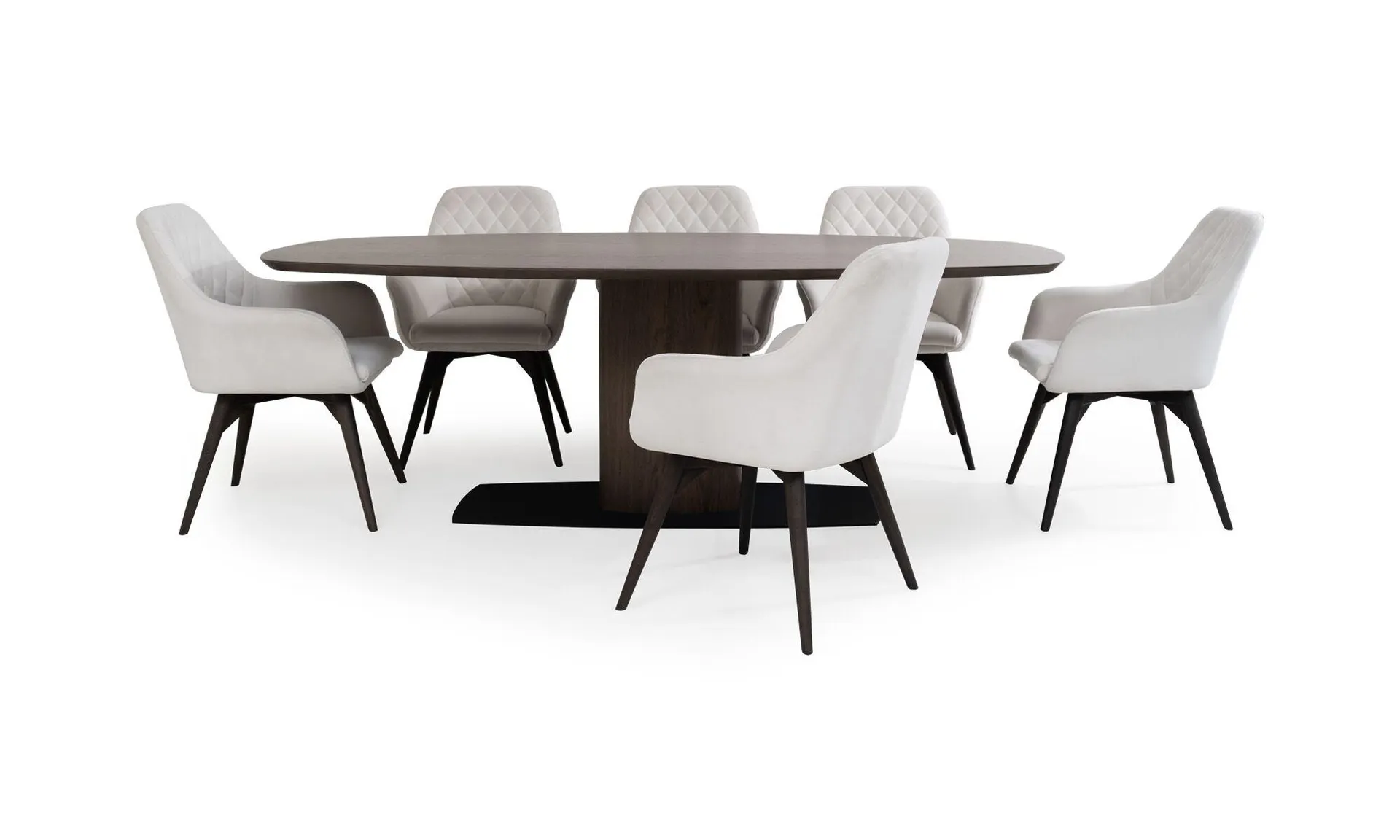 Mesas De Comedor Niza + 6 Sillas Odense