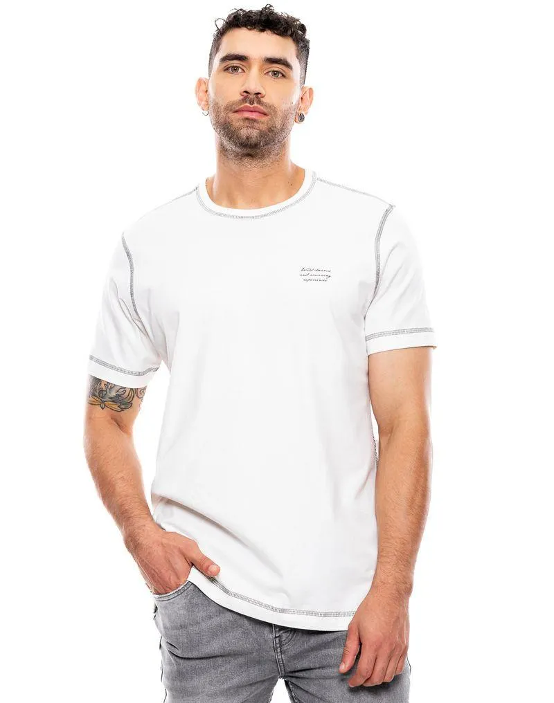 Camiseta Manga Corta Con Estampado En Frente
