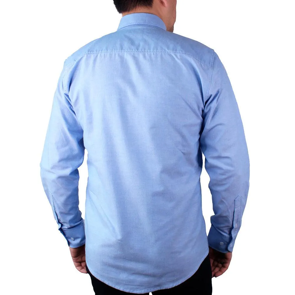 Camisa Casual Hombre Lec Lee Azul Claro