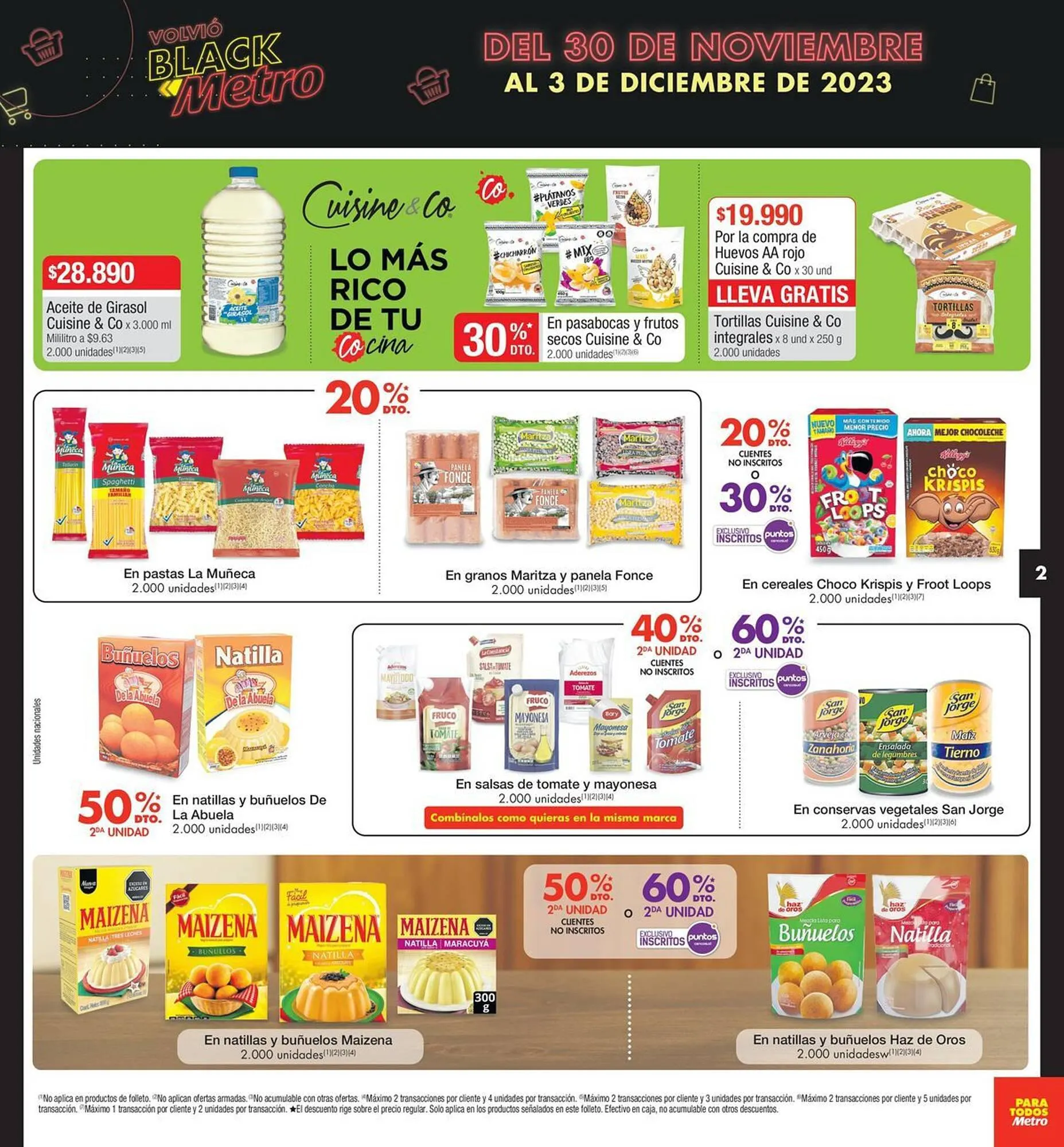 Catalogo de Catálogo Metro 30 de noviembre al 3 de diciembre 2023 - Pag 2