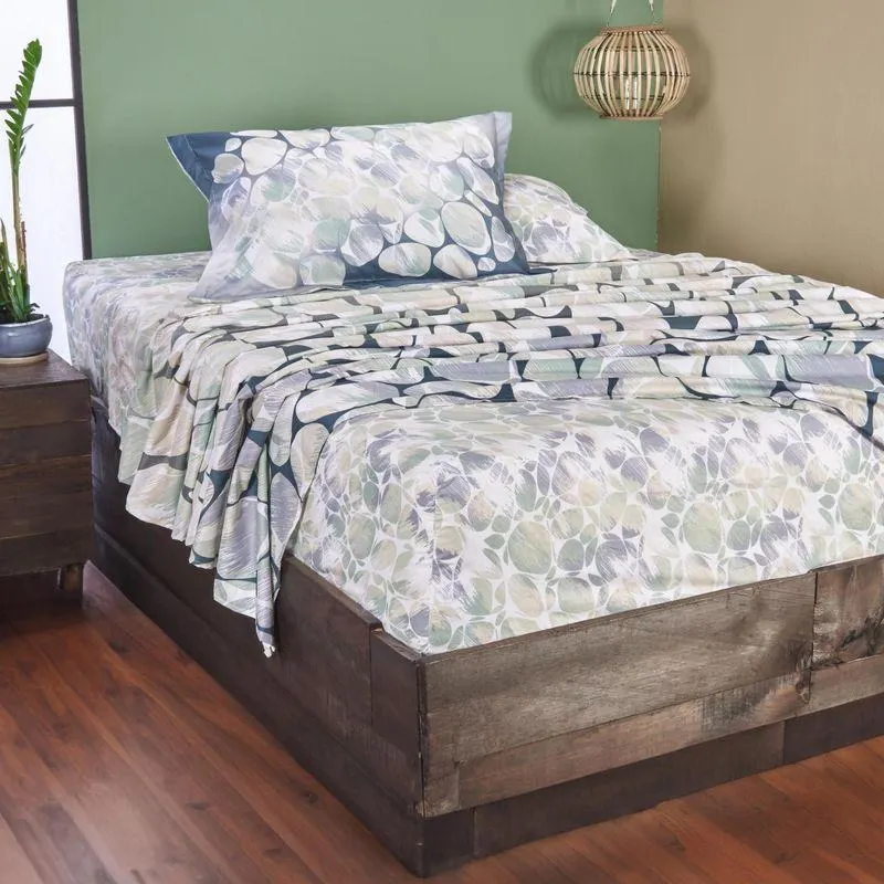 Juego de sábanas microfibra estampado minerales