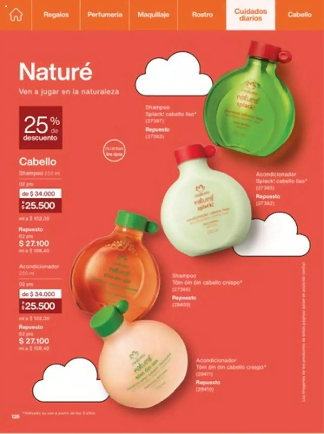 Catalogo de Natura - C14 Nueva Bruma Hidra Fix y Primer Facial FPS 40 1 de octubre al 31 de diciembre 2023 - Pag 128