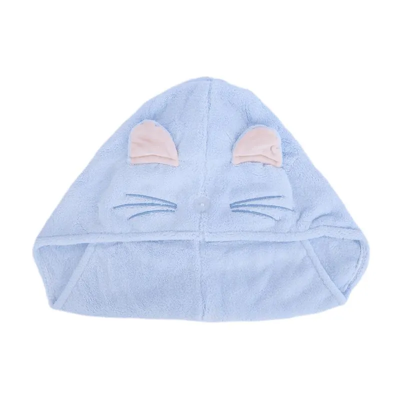 Toalla para Cabello Suave de Gato Azul