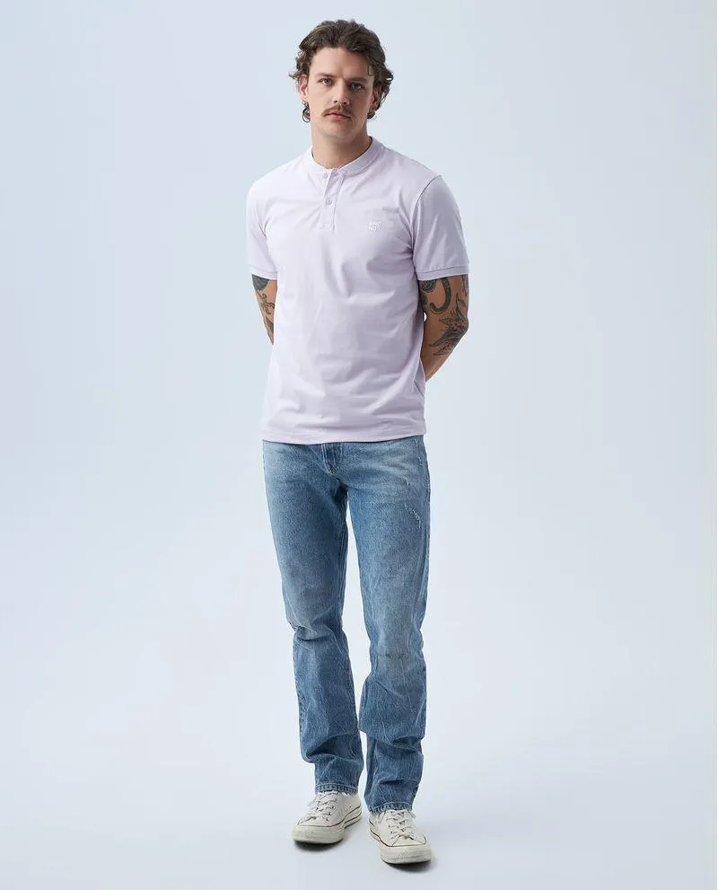 Polo cuello neru para hombre