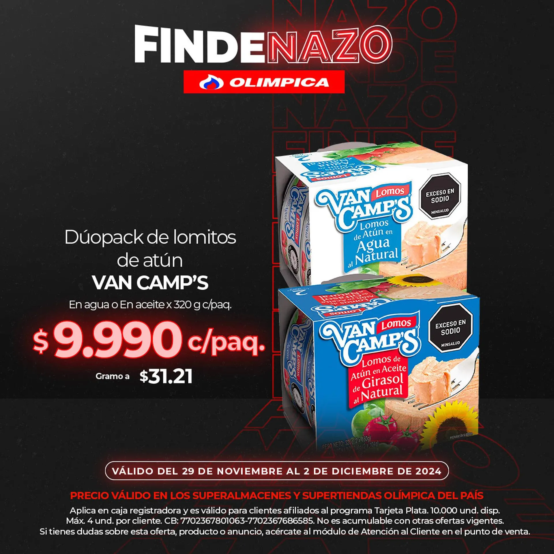 Catalogo de Catálogo Olímpica 29 de noviembre al 2 de diciembre 2024 - Pag 1