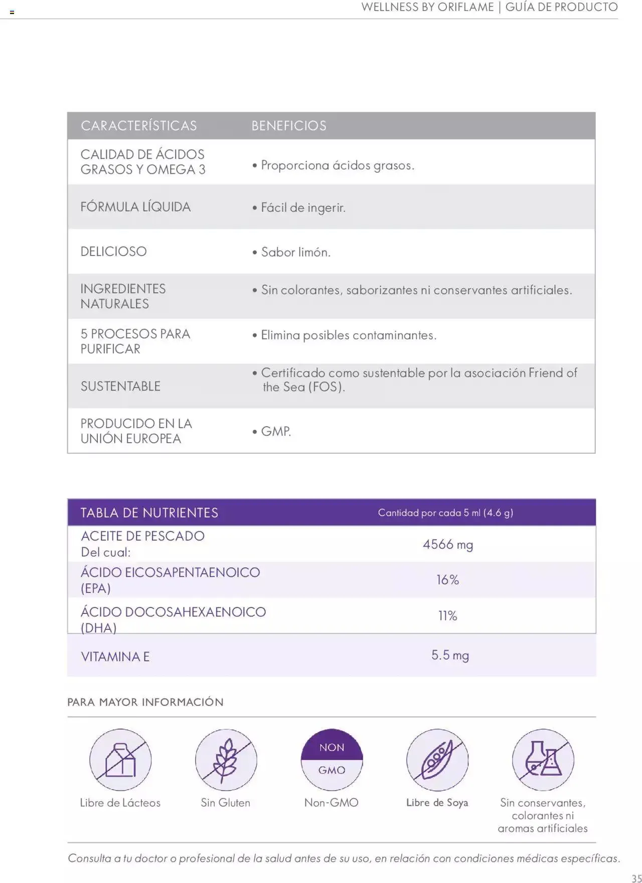 Catalogo de Oriflame - Guía de Producto Wellness 1 de junio al 31 de diciembre 2024 - Pag 35
