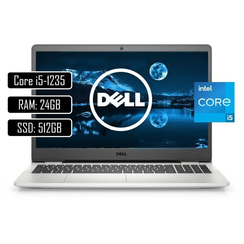 Portátil Dell 15 Intel Core i5-1235U Ram 24GB Disco SSD 512GB 15.6" FHD.