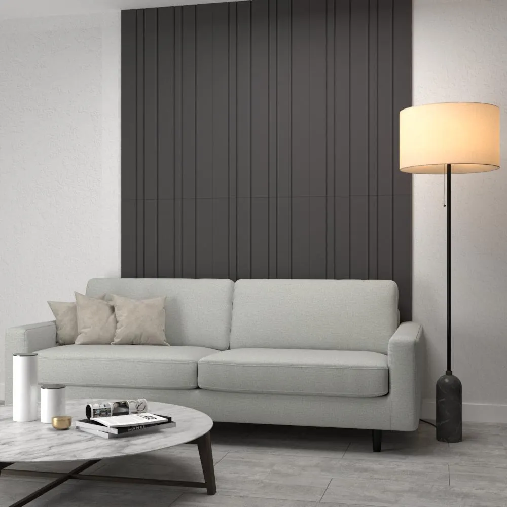 Panel Decorativo Ranurado, Plata Oscuro, para decorar tus espacios X2