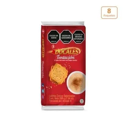 Galletas Ducales Tentación x 208g x 8 Paquetes